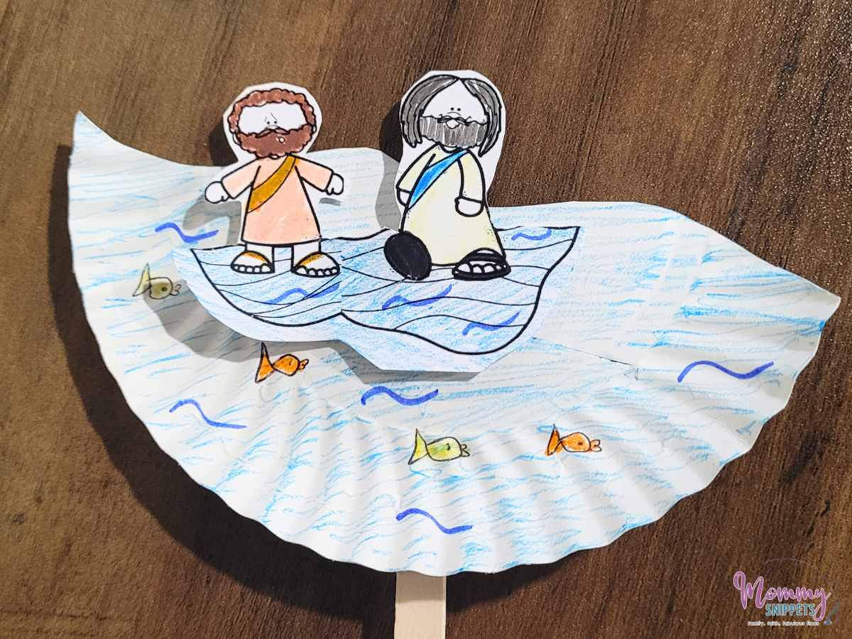 A Simple Jesus Walks On Water Craft Kids Will Love - Mommy Snippets intended for Jesus Walks on Water Craft Free Printable