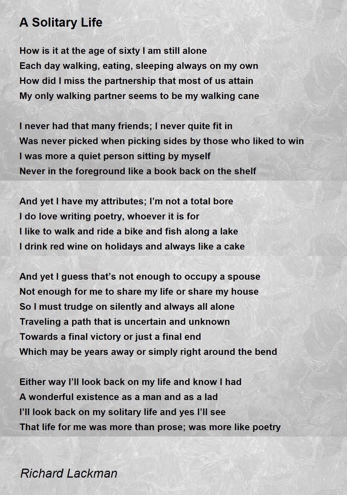 A Solitary Life - A Solitary Life Poemrichard Lackman regarding One Solitary Life Poem Printable