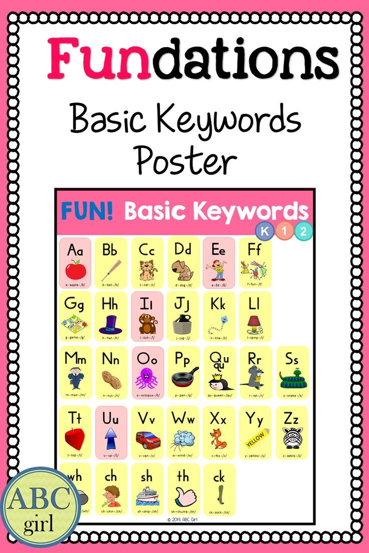 Abc Girl in Fundations Alphabet Chart Printable Free