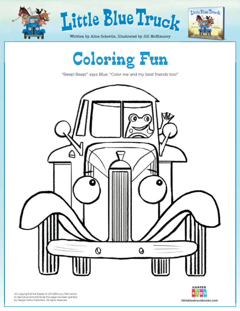 Activities - Fun Printables For Kids - Little Blue Truck in Little Blue Truck Printable