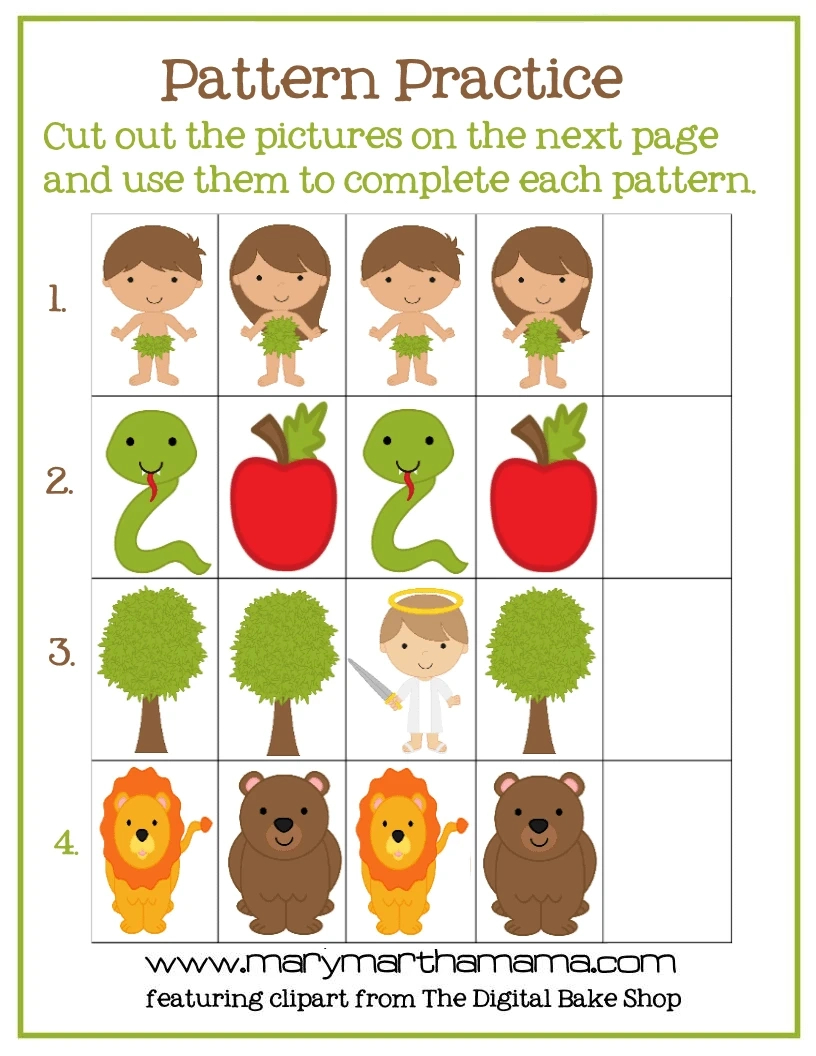 Adam And Eve Story For Kids [Free Printable Activities] – Mary intended for Adam And Eve Free Printables