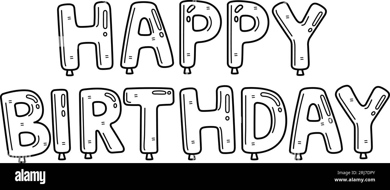 Alles Gute Zum Geburtstag Banner Schwarzweiß-Stockfotos Und with regard to Black And White Happy Birthday Banner Printable