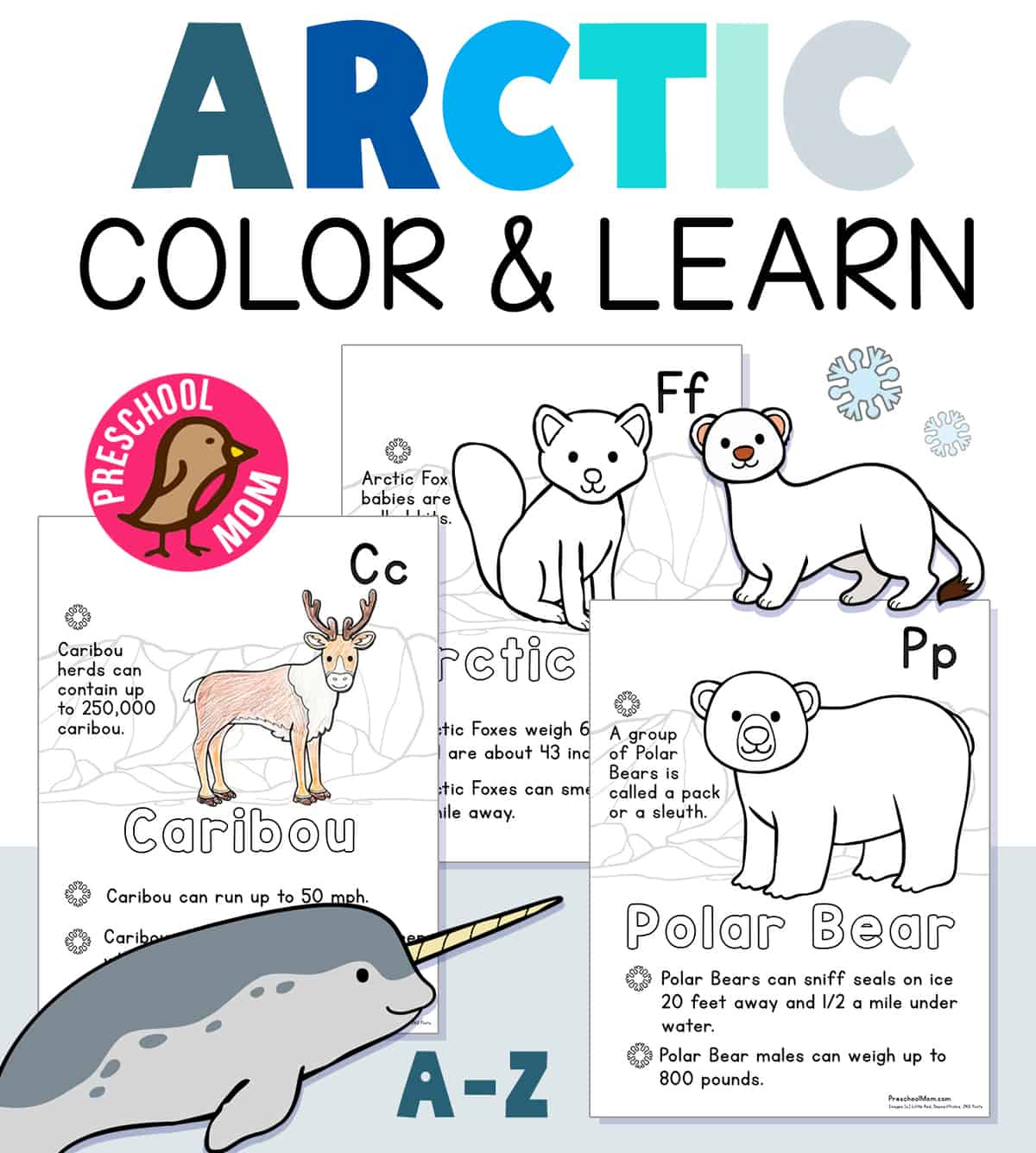 Arctic Animal Coloring Pages - Preschool Mom with regard to Arctic Animals Printable Book
