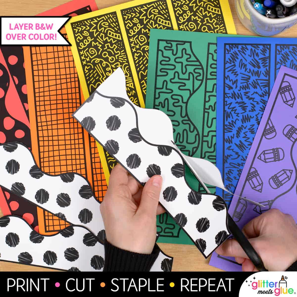 Art Room Bulletin Board Borders – Art Teacher Classroom Decor in Classroom Printable Bulletin Board Borders