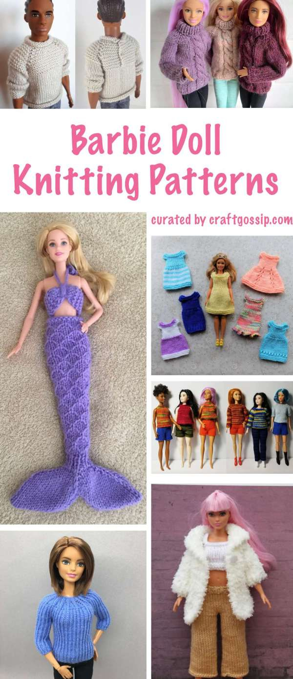 Barbie Doll Clothes Knitting Patterns – Knitting with Printable Ravelry Free Knitting Patterns For Dolls