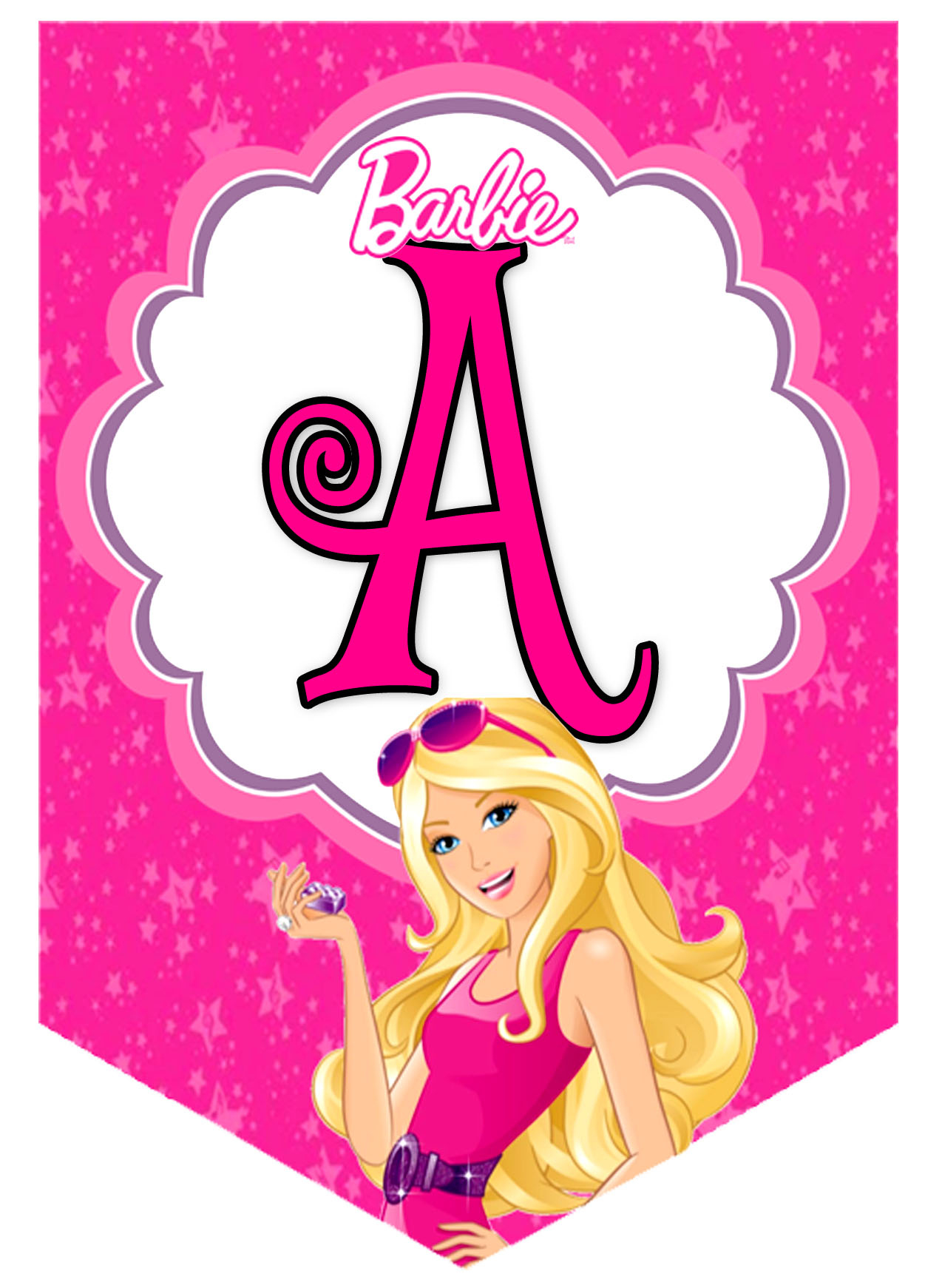 Barbie Personalized Birthday Banners - Customizable Party in Barbie Birthday Banner Free Printable