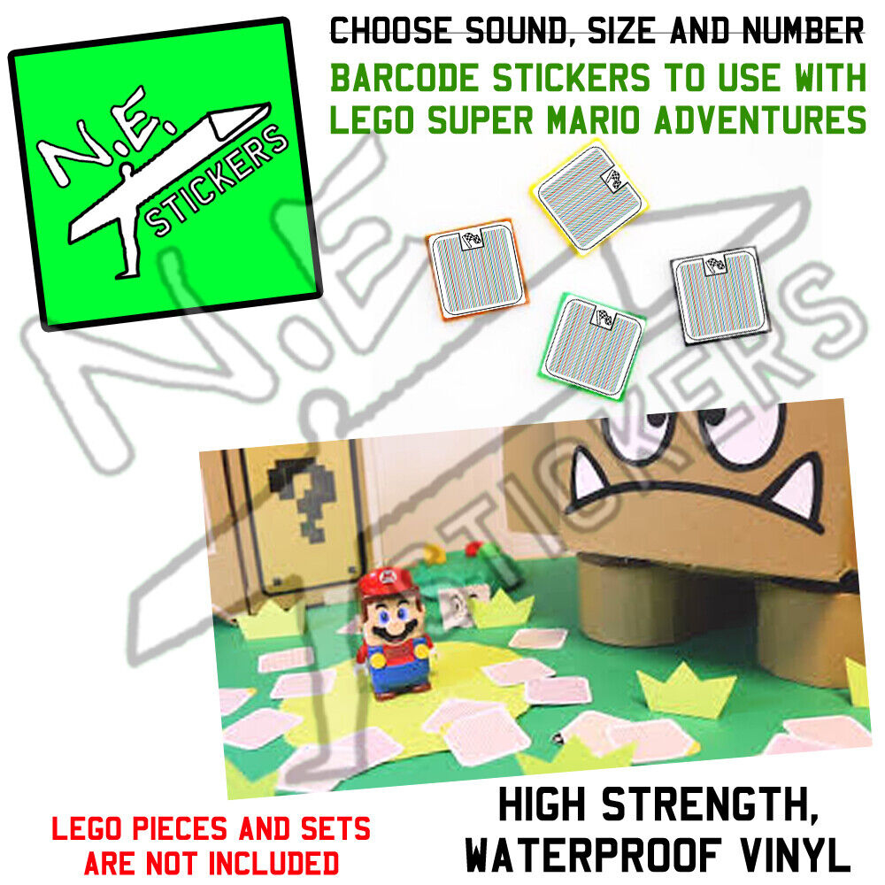 Barcode Stickers To Make Sounds For Lego Super Mario Adventures Choose The Type throughout Barcodes Free Printable Printable Lego Mario Barcodes