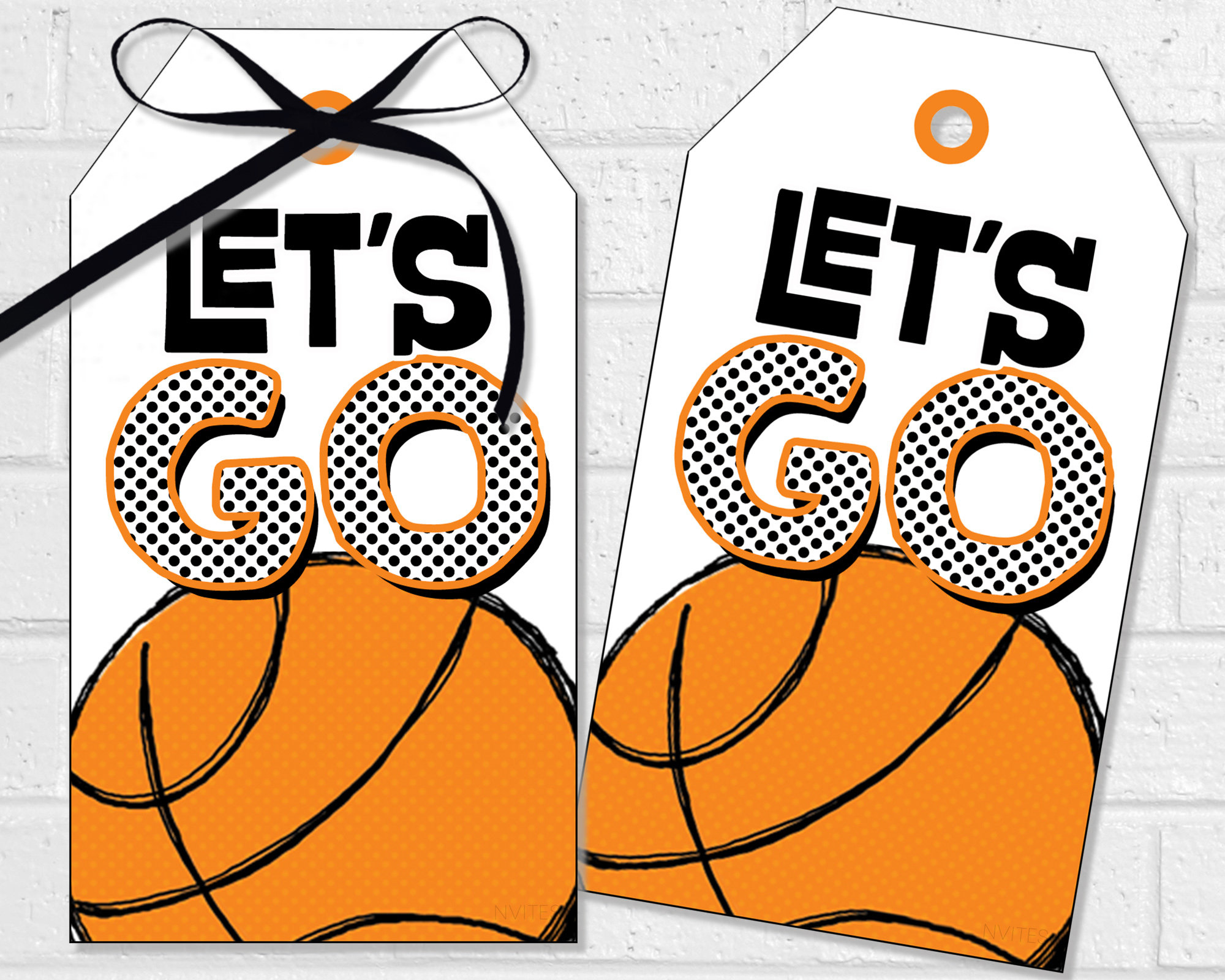 Basketball Good Luck Tags, Team Tournament Leckerli Etikett, Let&amp;#039;S within Free Printable Basketball Tags