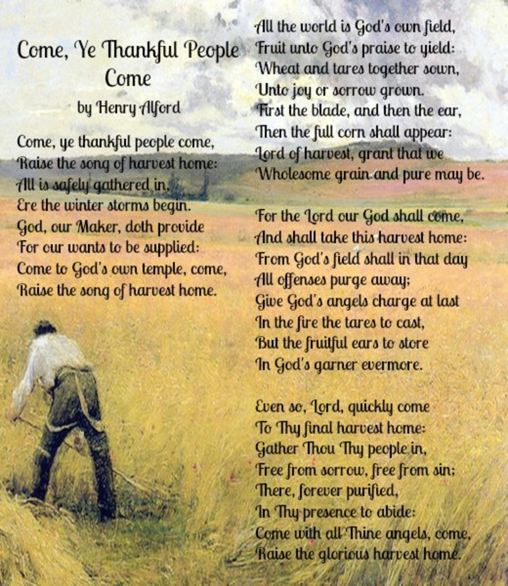 Best Thanksgiving Poems - Hubpages intended for First Thanksgiving Poem Analysis