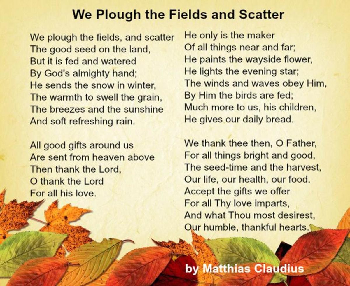 Best Thanksgiving Poems - Hubpages within First Thanksgiving Poem Analysis