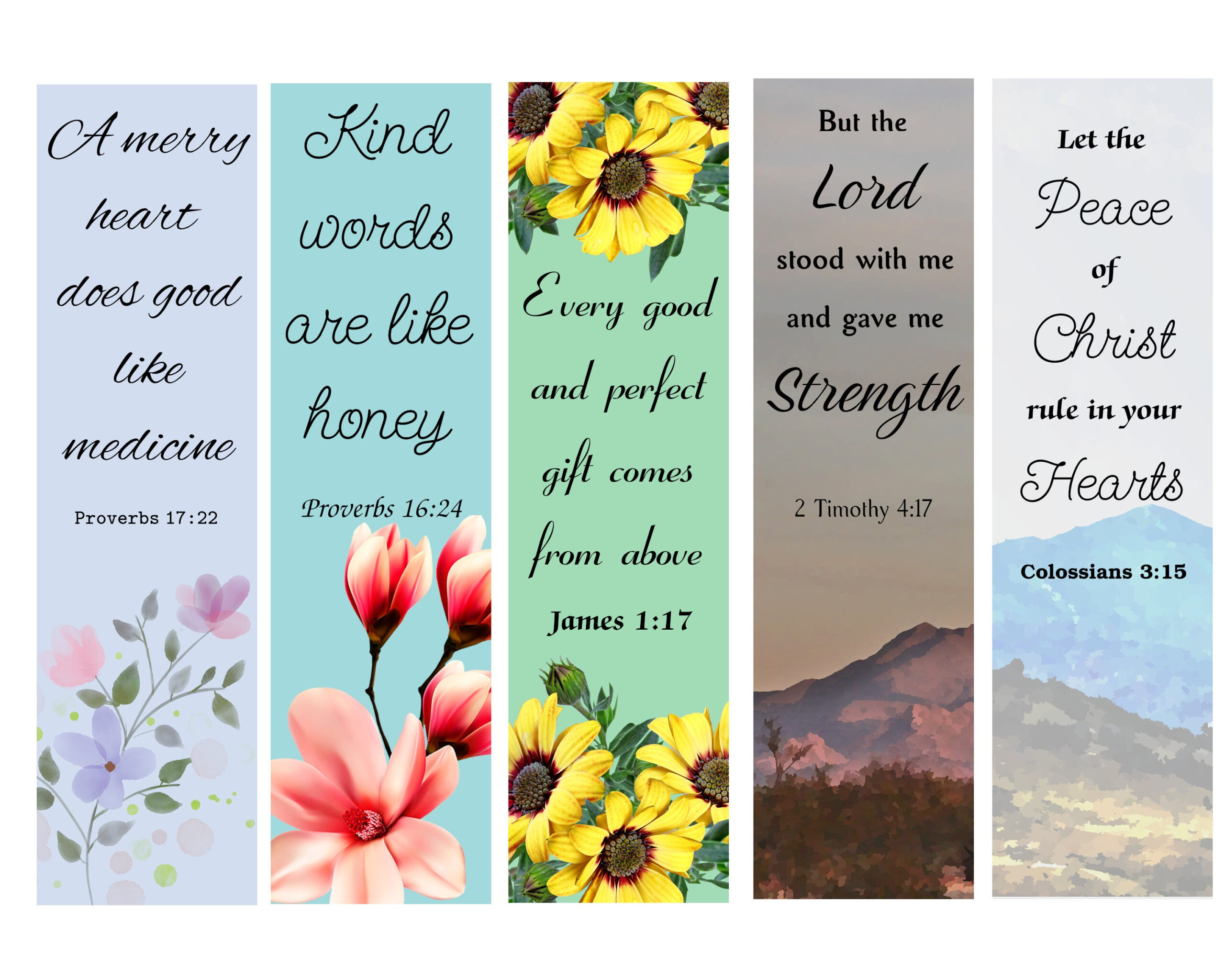 Bible Verse Bookmarks, Printable Bookmarks, Scripture, Bible with Free Printable Christian Bookmarks