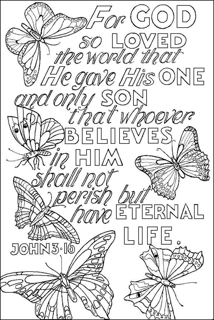 Bible Verse Coloring Pages For Preschoolers: 10 Free Printables throughout Black and White Printable Bible Verses