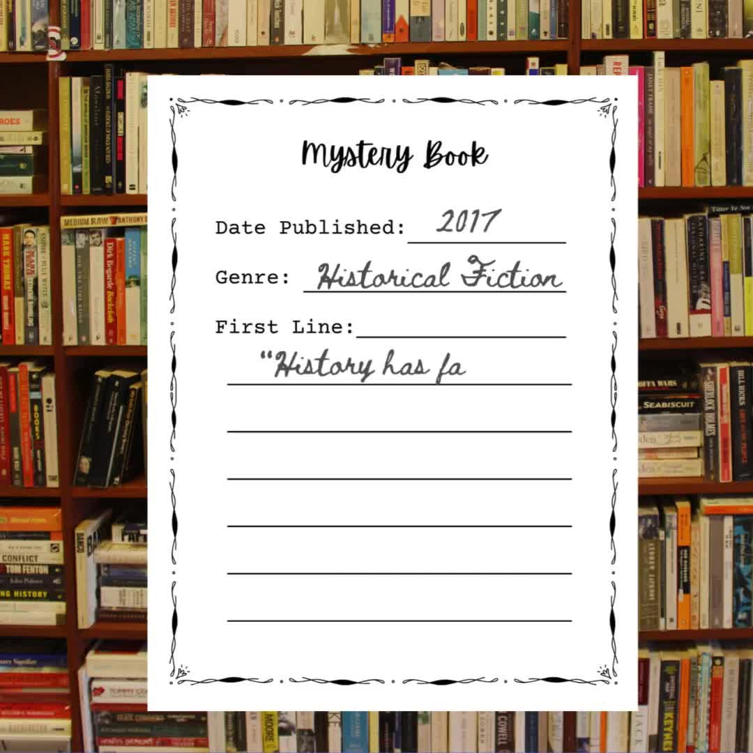 Blind Date With A Book Tags Printable Pdf, Überraschungsbuch  Geschenkanhänger, Überraschungsbuch Geschenkanhänger intended for Printable Blind Date With a Book