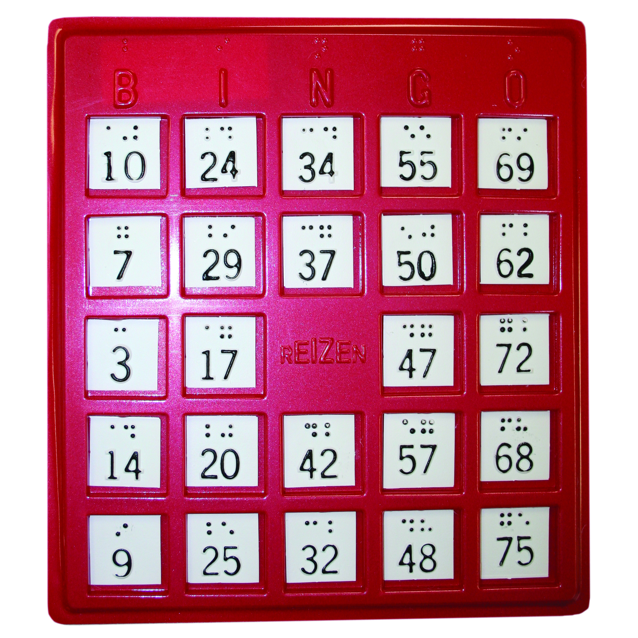 Braille Bingo Card - Vision Forward pertaining to Bingo Cards For Visually Impaired