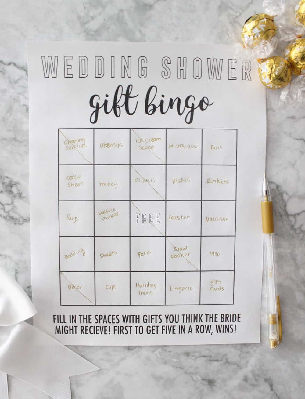 Bridal Shower Bingo - Free Printable Bridal Shower Game - Pretty pertaining to Bridal Shower Bingo Cards Free Printable