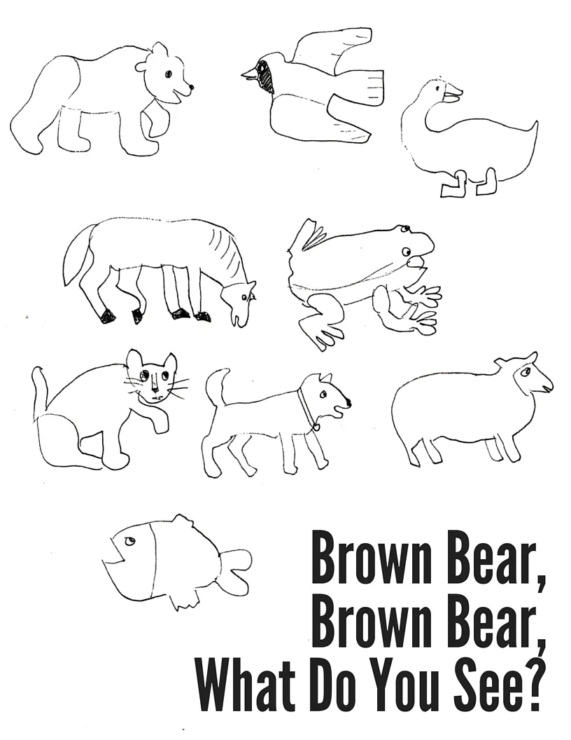 Brown Bear, Brown Bear Coloring Sheet — Mostly Montessori with Free Brown Bear Brown Bear Printables