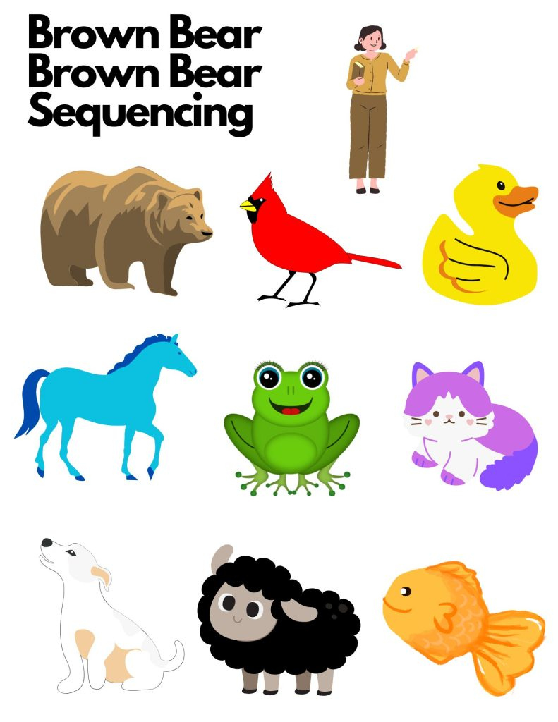 Brown Bear Brown Bear Sensory Bin And Free Printable regarding Free Brown Bear Brown Bear Printables