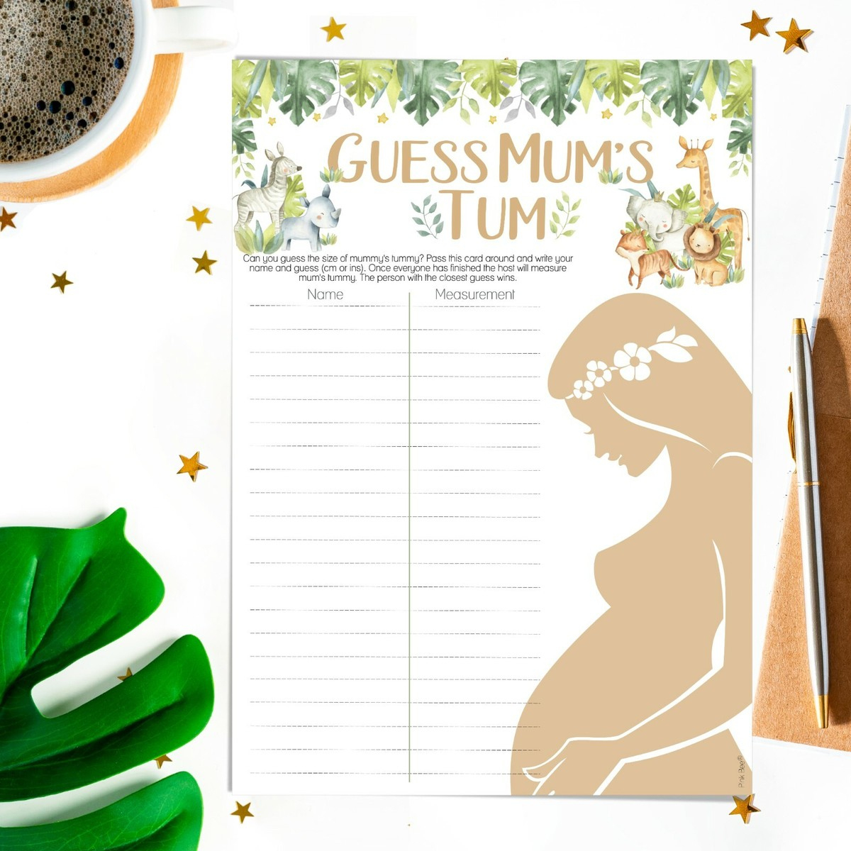 Bump Game Guess The Size Of The Bump Free Printable Mommy&amp;#039;S Belly pertaining to Measure Mommy&amp;#039;S Belly Free Printable