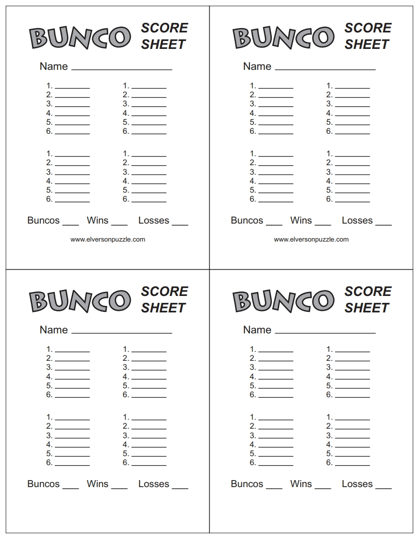 Bunco Score Sheet: Free Download, Create, Edit, Fill, And Print regarding Free Printable Bunco Score Sheets Word Document