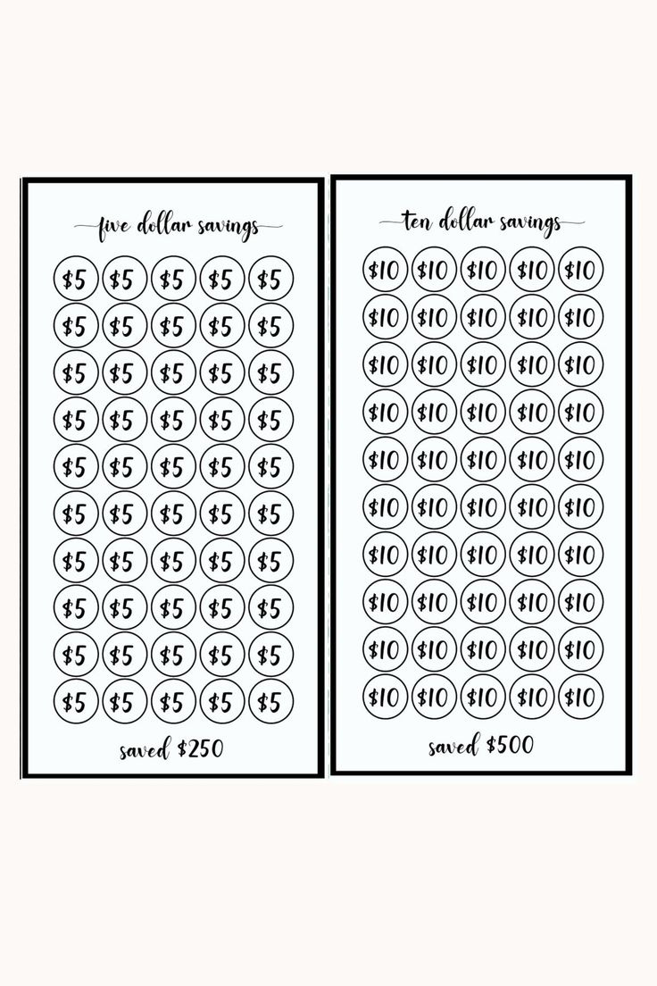 Bundle Minimalist Printable A6 Savings Challenge Bundle A6 Tracker throughout A6 Savings Challenge Free Printable