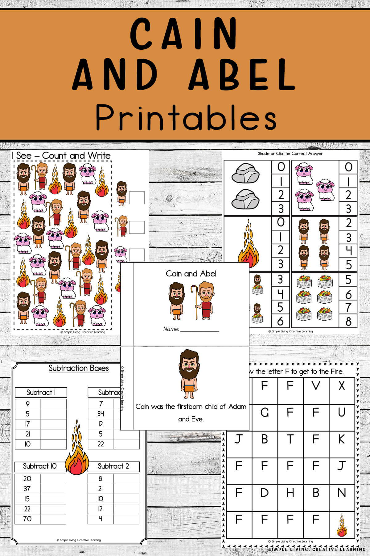 Cain And Abel Printables - Simple Living. Creative Learning inside Cain and Abel Printable Story