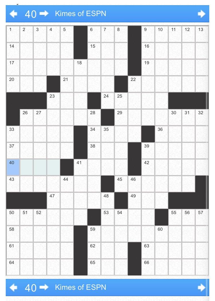 Can Anyone Help With 40 Across In The Seattle Times Crossword with Seattle Times Crossword Printable