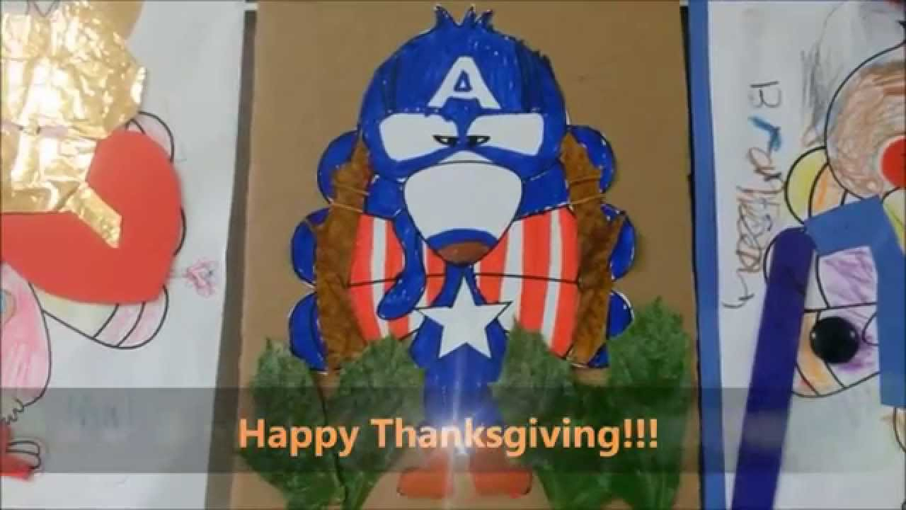 Captain America &amp;quot;Tom Turkey&amp;quot; Kids Activity || Happy Thanksgiving - Jcloudtv with Turkey in Disguise Captain America