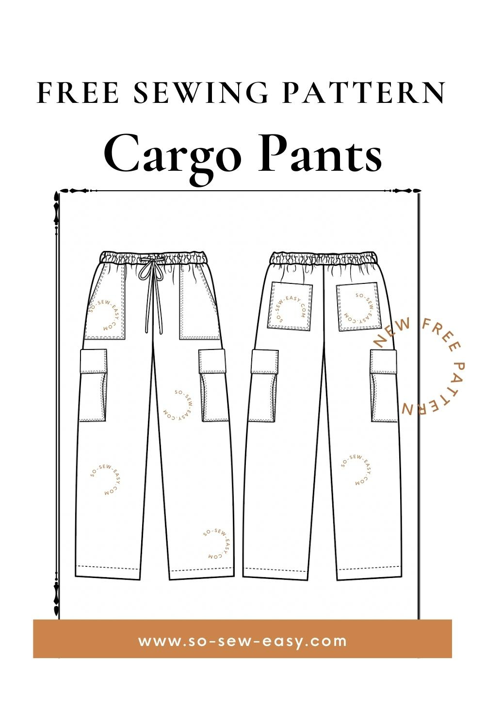 Cargo Pants Free Pattern - From War To Fashion Statement | So Sew Easy throughout Printable Pants Pattern Free