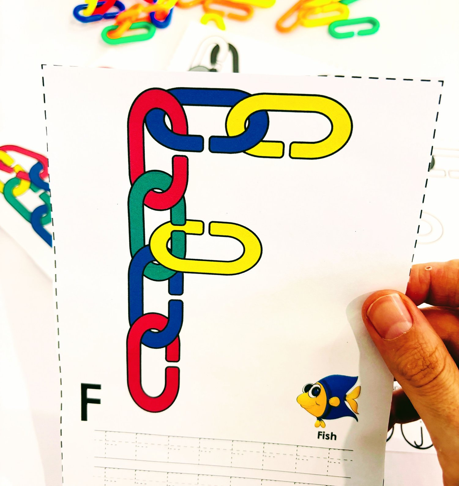 Chain Link Alphabet Build It Task Cards Free Sample - Payhip throughout Free Letter Links Printables