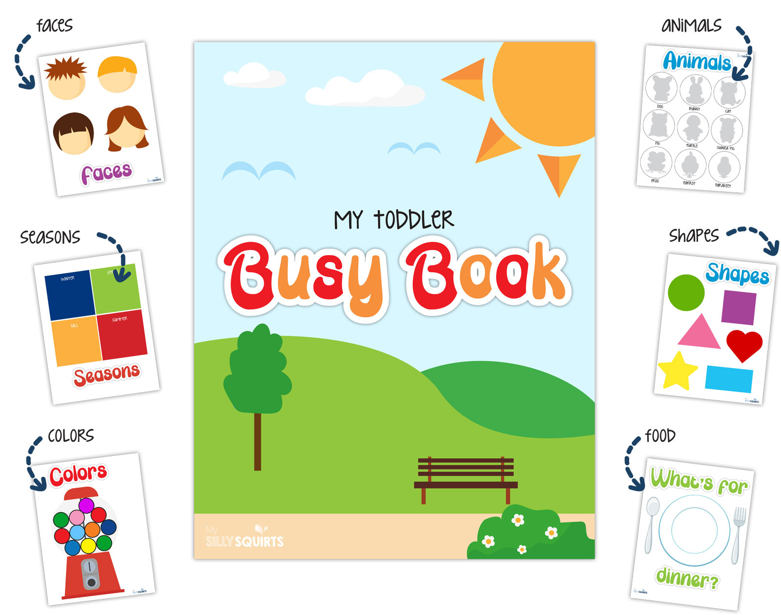 Check Out This Printable Diy Quiet Book For Toddlers - My Silly for Busy Book Printables Free