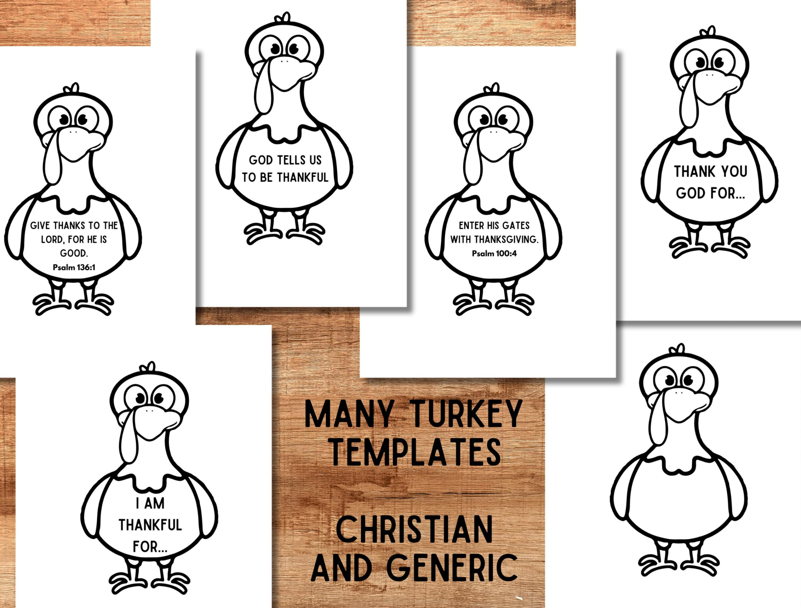 Christian Thanksgiving Printable, Give Thanks To God Turkey Craft within I Am Thankful For God Turkey Printable