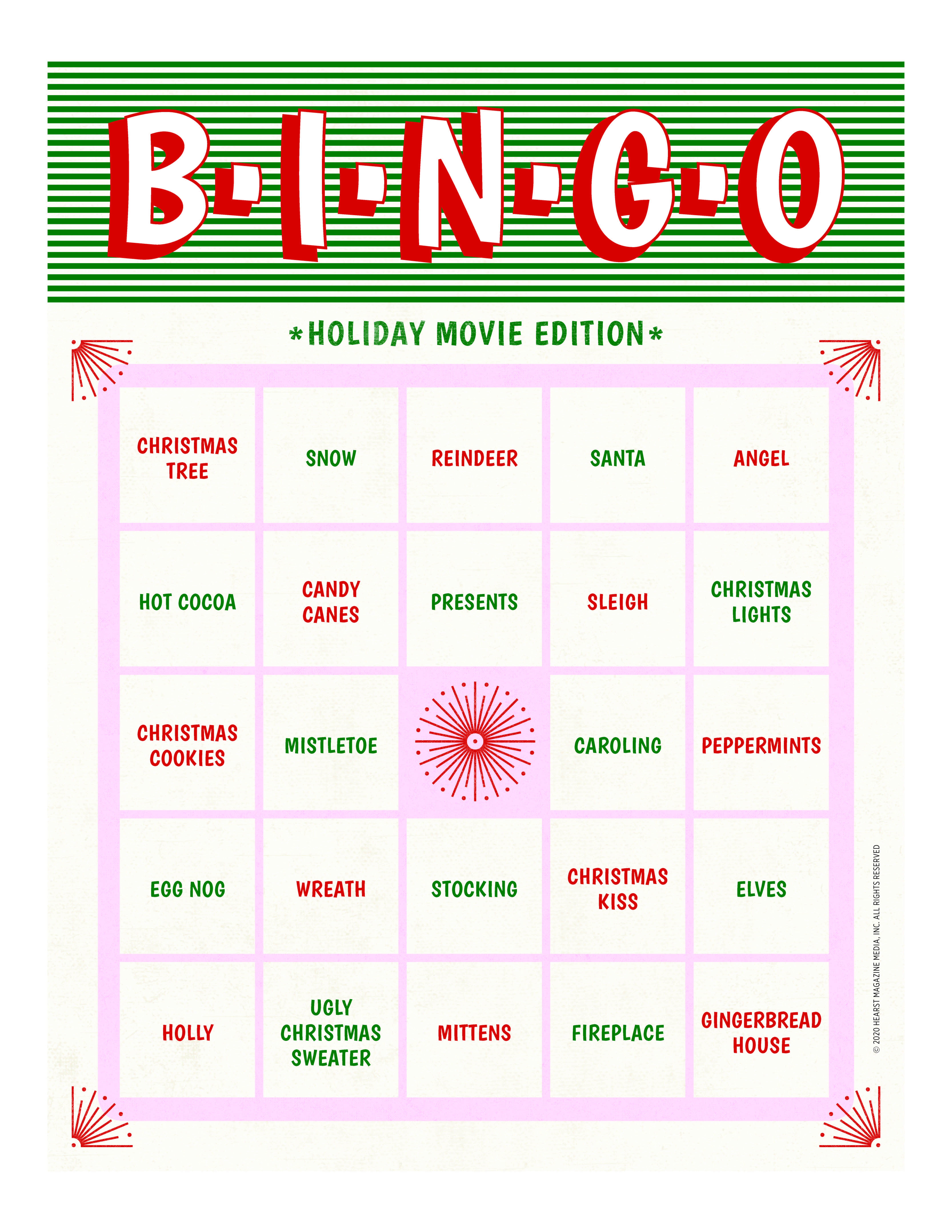 Christmas Movie Bingo - How To Play Binge Watch Bingo regarding Holiday Movie Bingo Cards