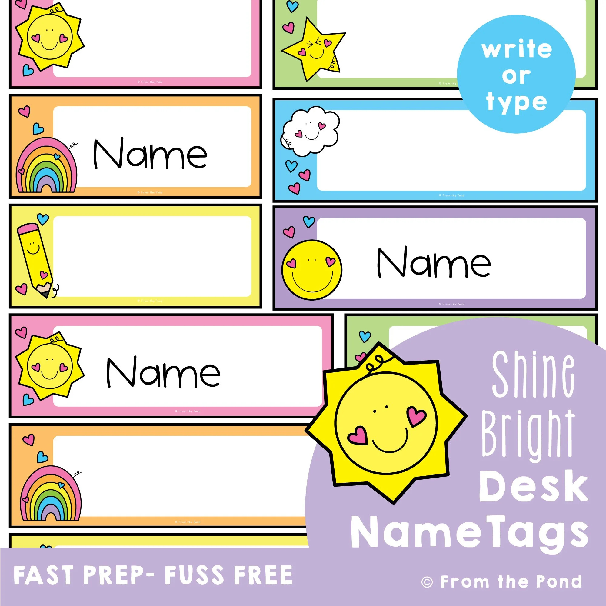 Classroom Labels To Organize Your Classroom Equipment. — From The Pond regarding Free Printable Cubby Tags For Preschool