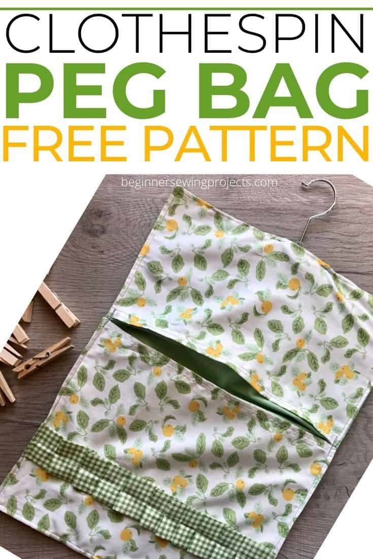 Clothespin Bag (Or Peg Bag) – Beginner Sewing Projects within Free Printable Clothespin Bag Pattern