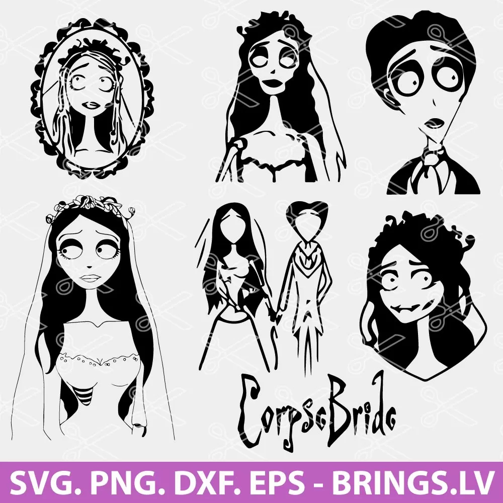 Corpse Bride Svg, Halloween Svg, Scary Bride Svg regarding Free Printable Corpse Bride Pumpkin Stencil