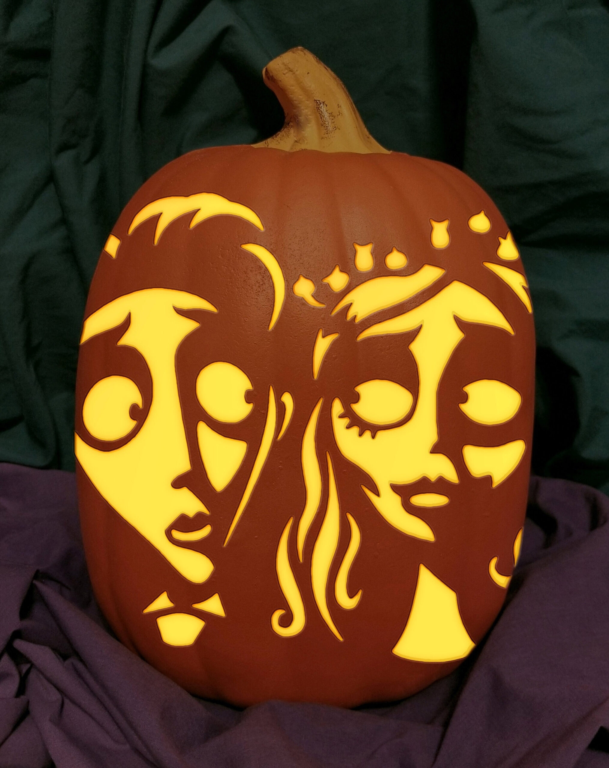 Corpse Bride Victor &amp;amp; Emily Carved Foam Permanent Pumpkin Tim with regard to Free Printable Corpse Bride Pumpkin Stencil