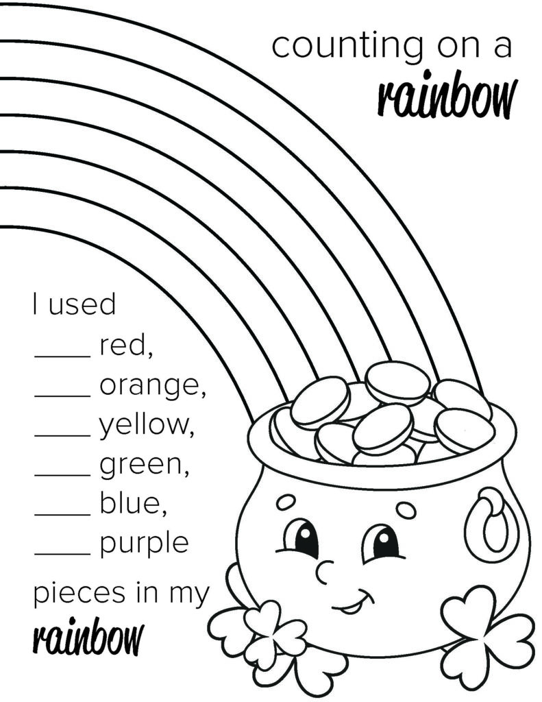 Counting On A Rainbow | My Food Program within Counting On A Rainbow Free Printable