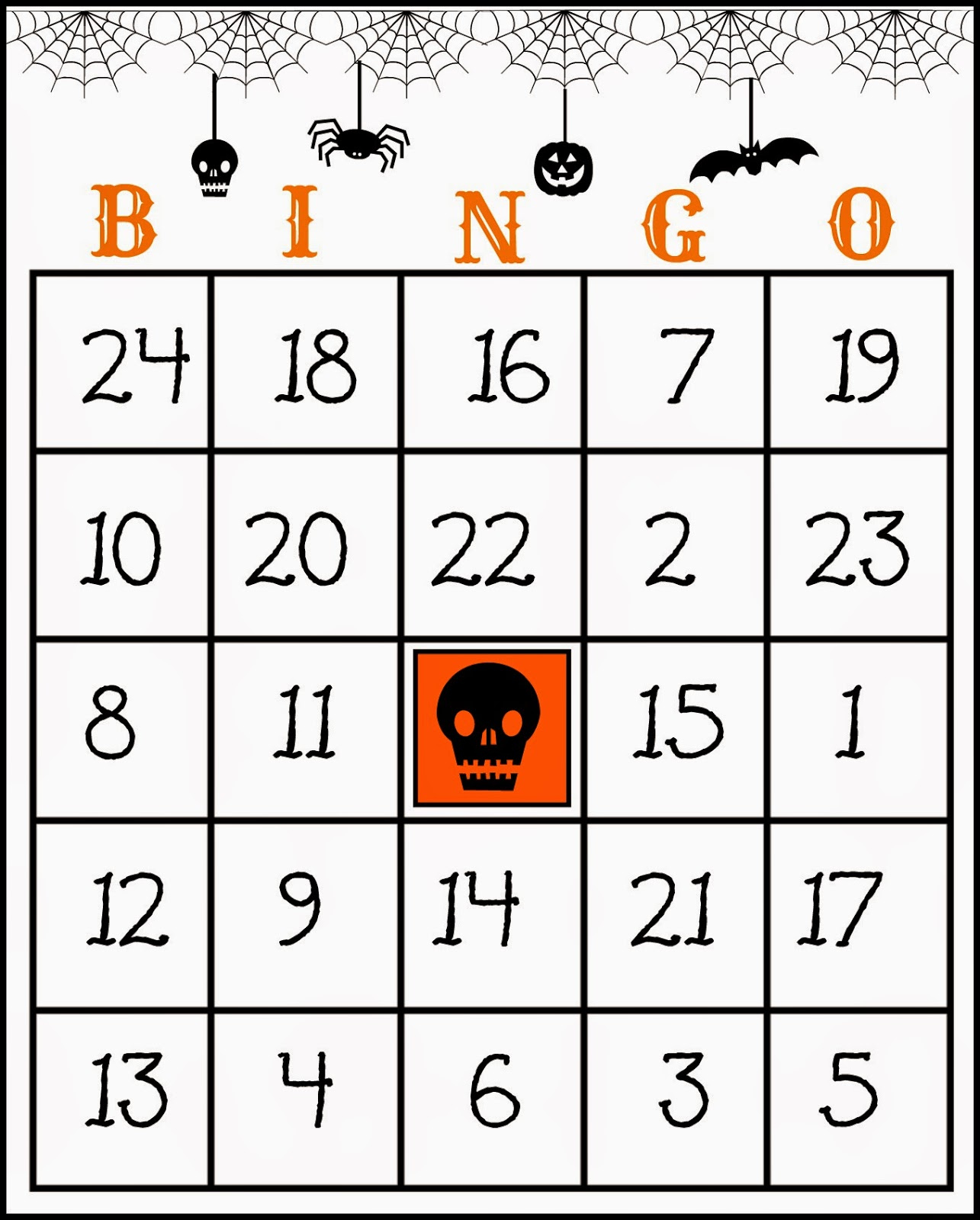 Crafty In Crosby: Free Printable Halloween Bingo Game for Printable Bingo Cards For Halloween