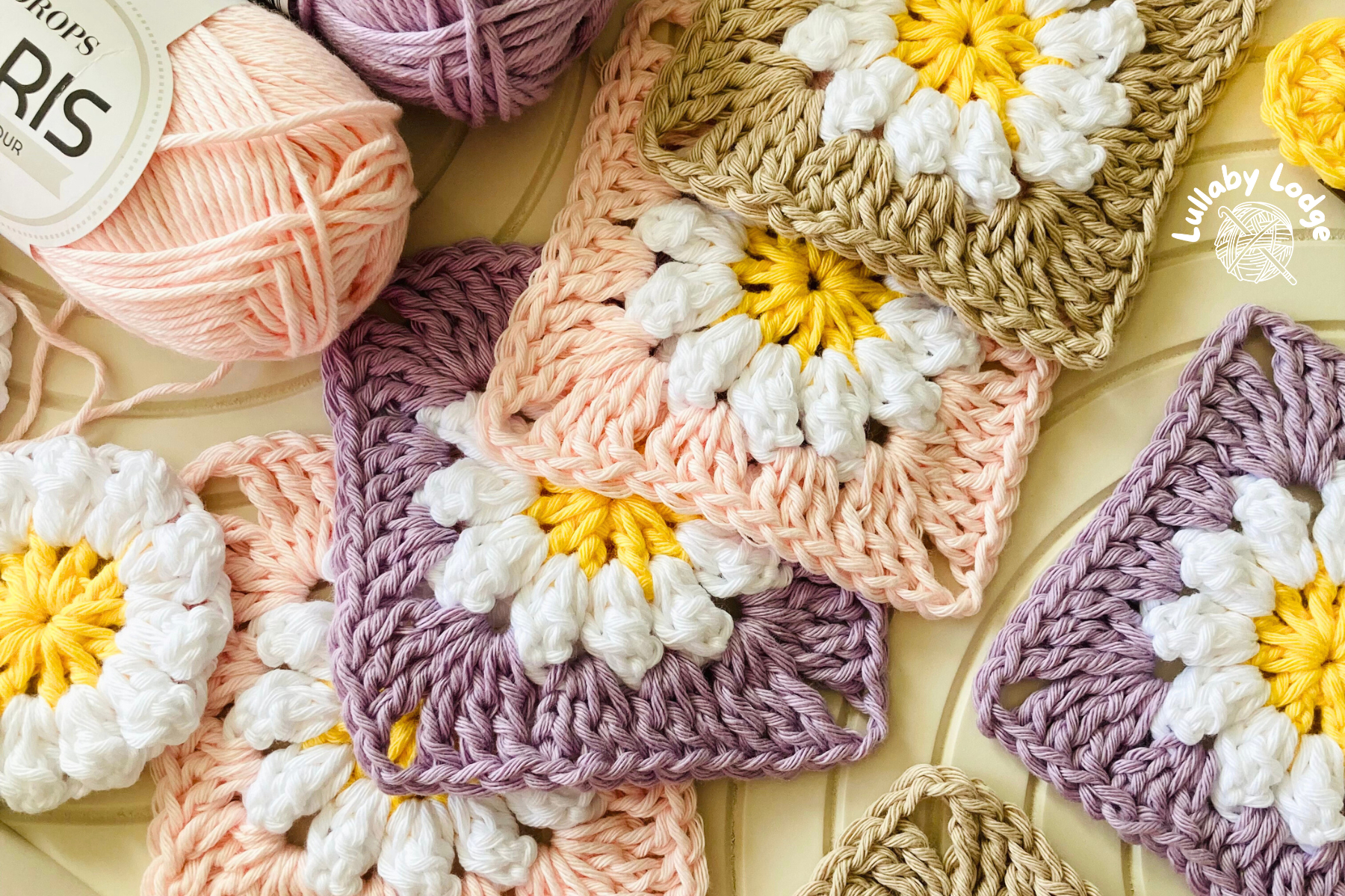 Crochet Daisy Granny Square Pattern - Pdf Digital Download throughout Free Printable Daisy Granny Square Crochet Pattern