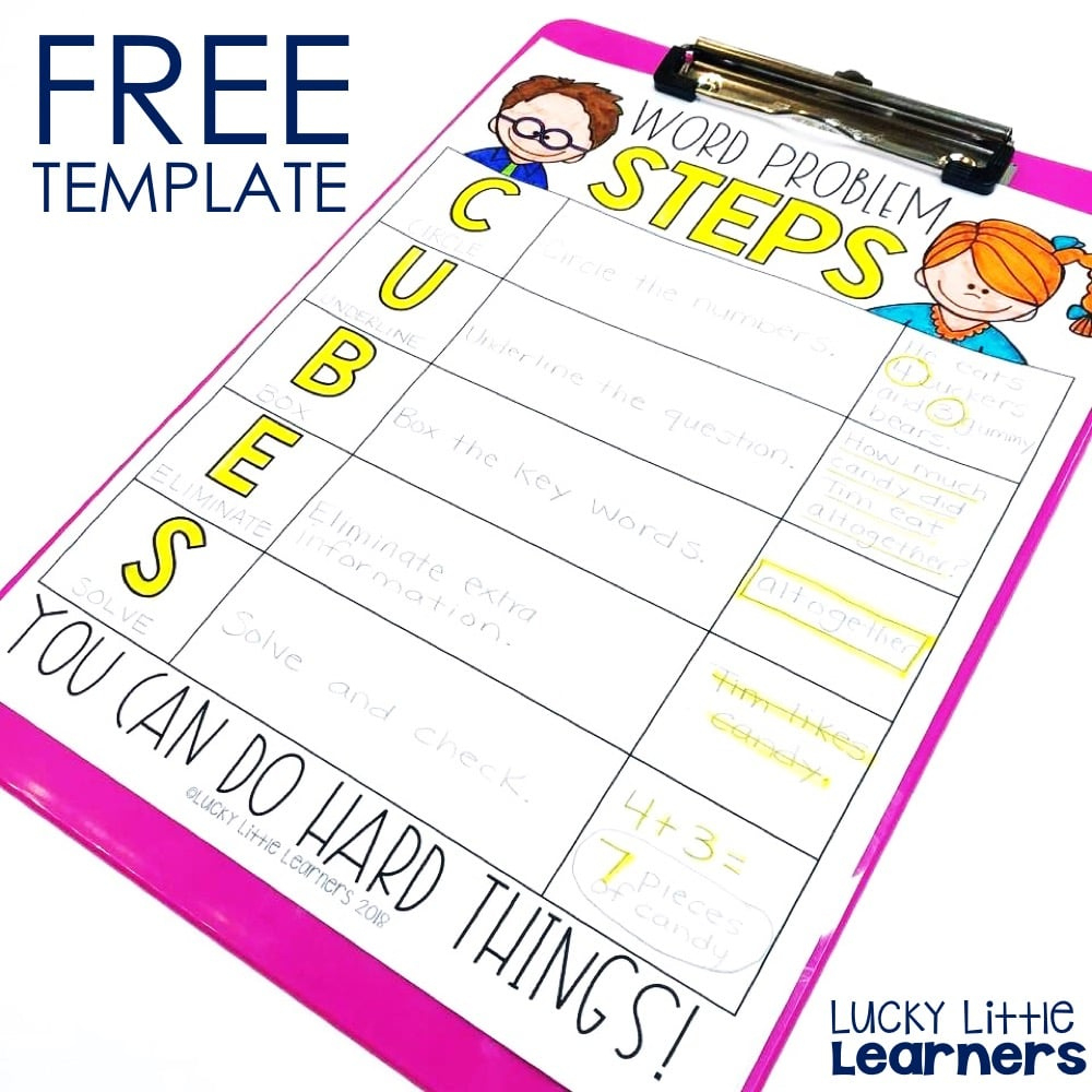 Cubes Math Strategy - Lucky Little Learners for Free Printable Cubes Math Strategy