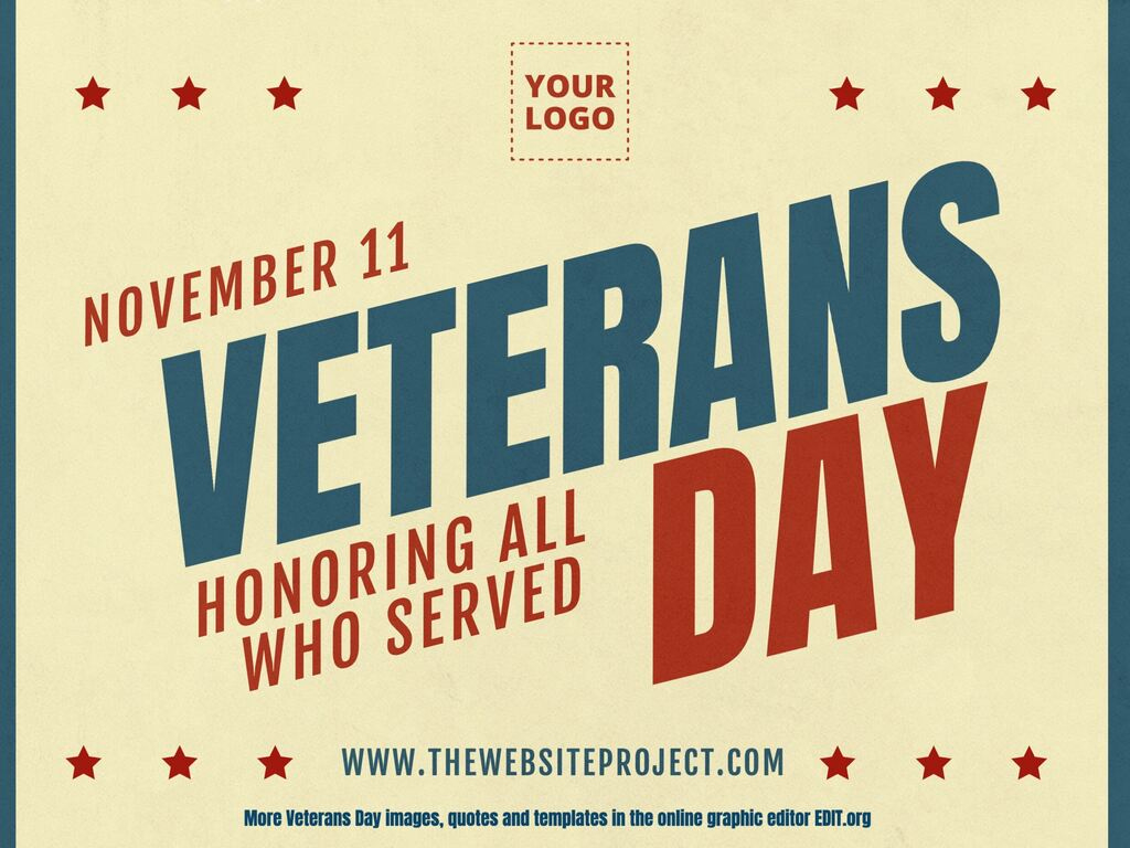Customizable Veterans Day Flyer Templates pertaining to Veterans Day Templates Free Printable
