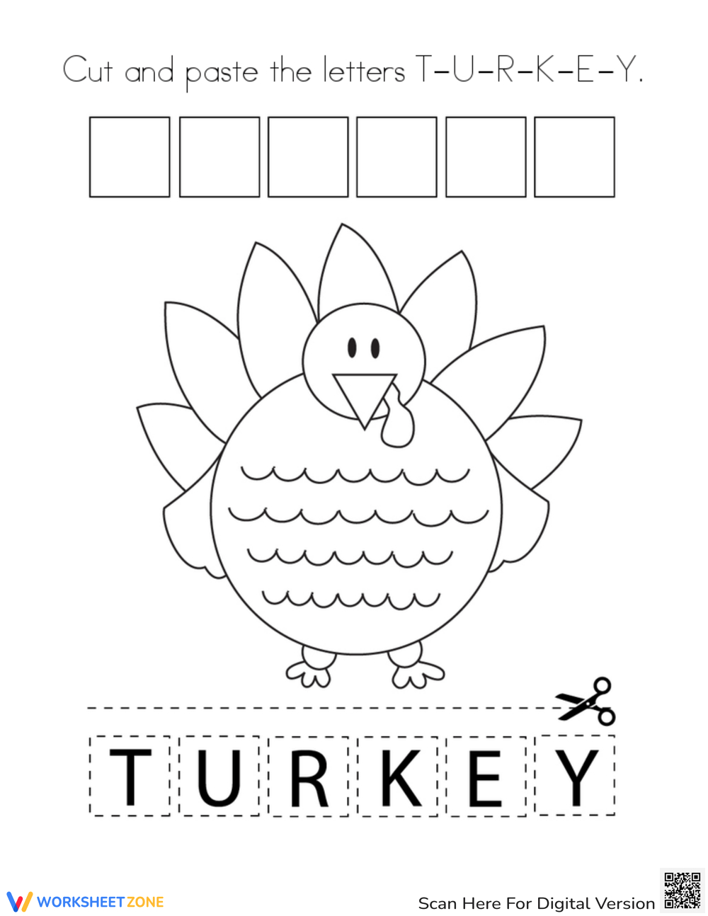 Cut And Paste Thanksgiving Worksheets Worksheets with Free Printable Thanksgiving Cut and Paste Activities