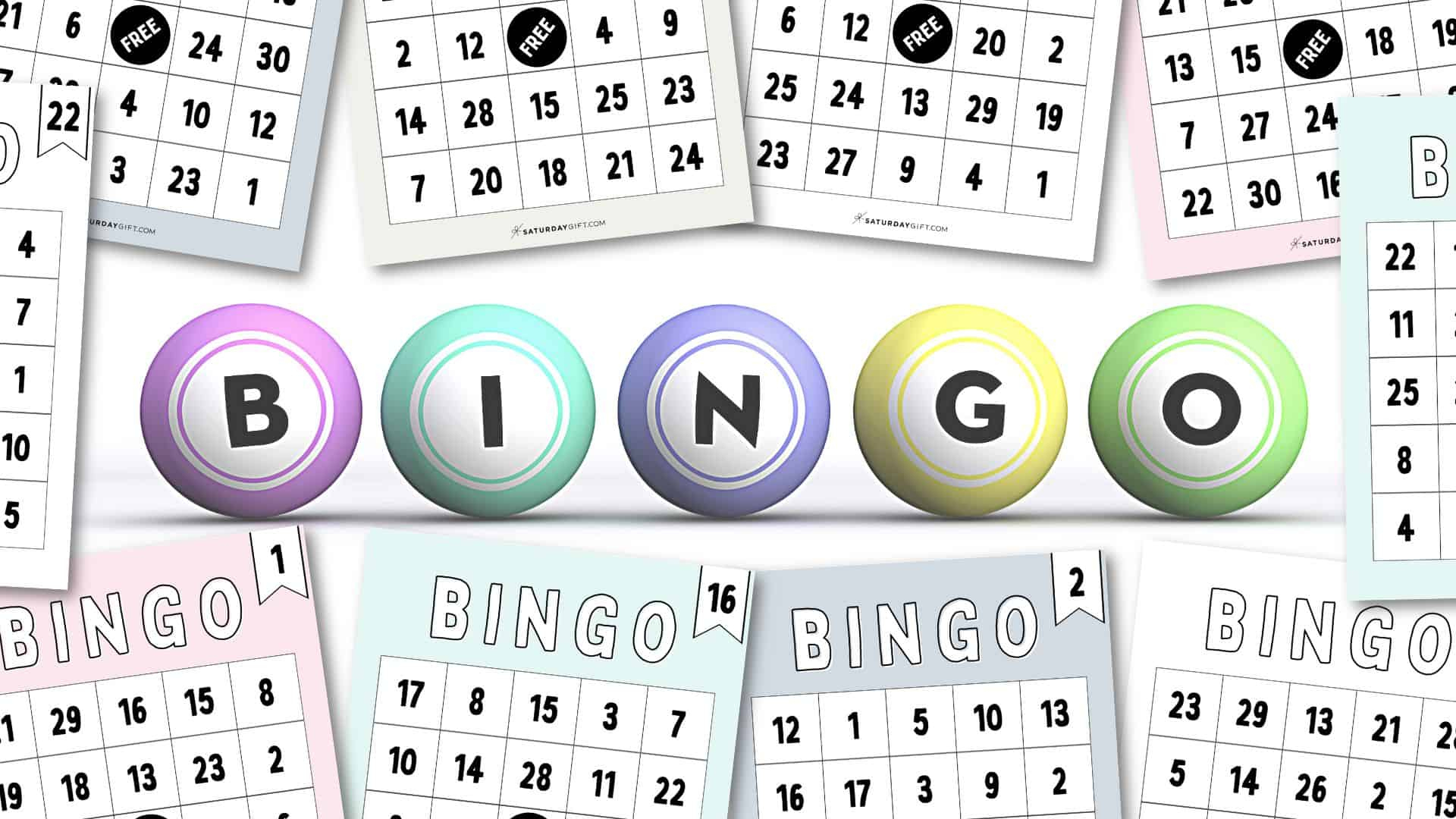 Cute &amp;amp; Free Printable Bingo Cards - 30 Cards + Calling Sheet for Free Printable Bingo Game Cards