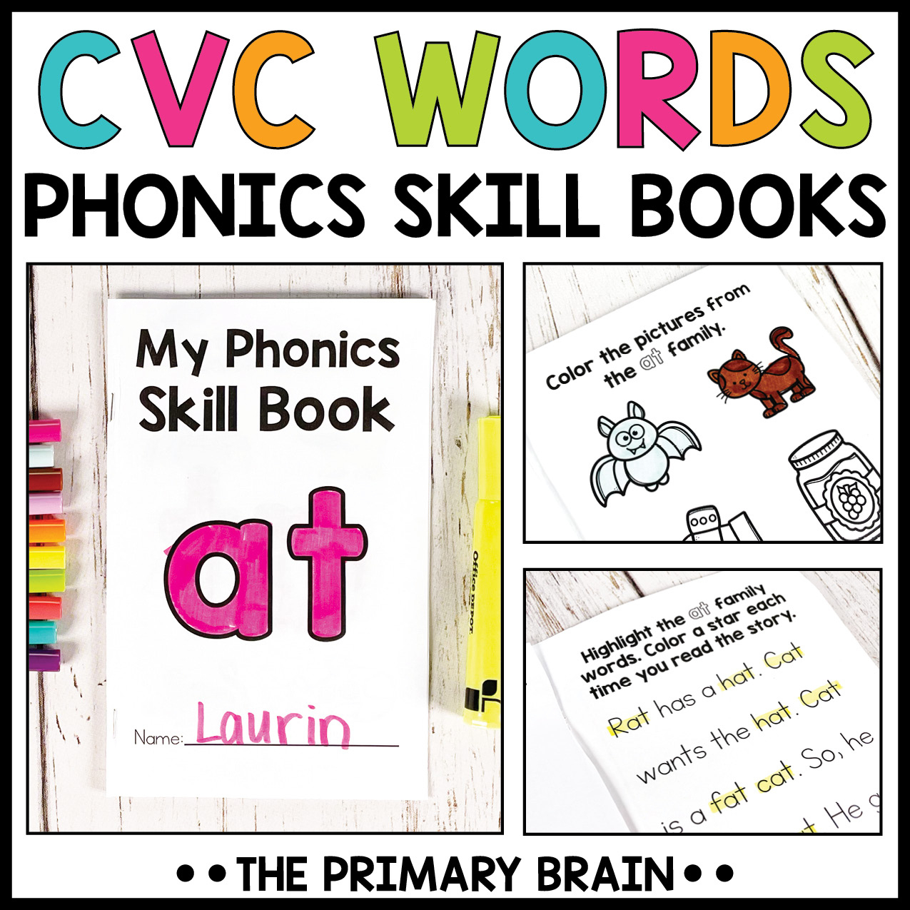 Cvc Words Phonics Printable Books | Madeteachers inside Free Printable Phonic Books