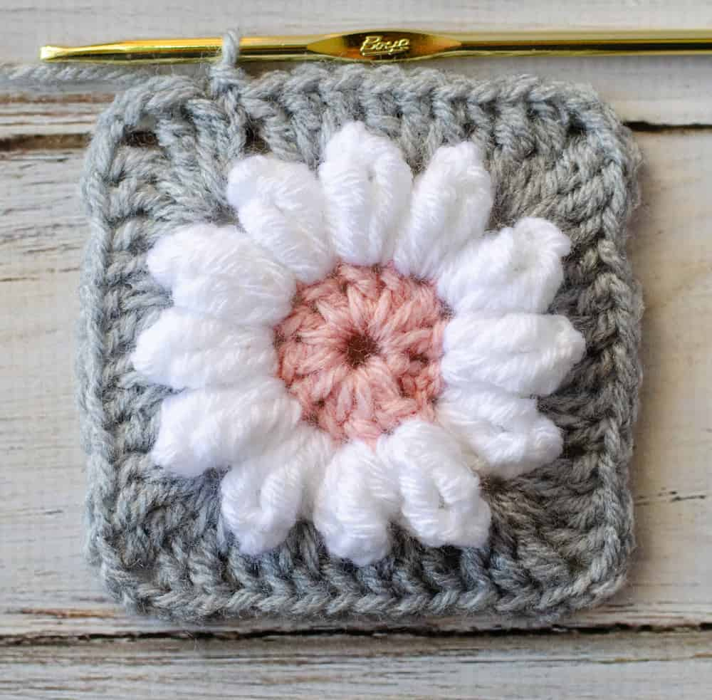 Daisy Granny Square - Crochet 365 Knit Too regarding Free Printable Daisy Granny Square Crochet Pattern