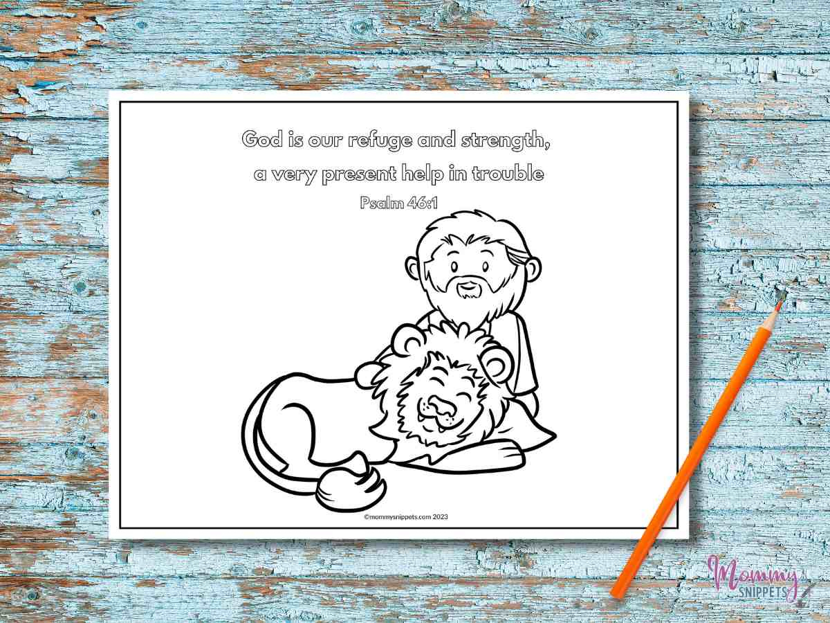 Daniel And The Lions&amp;#039; Den Coloring Pages: Bible Story About Faith for Free Printable Daniel And The Lion&amp;#039;S Den Printable Craft