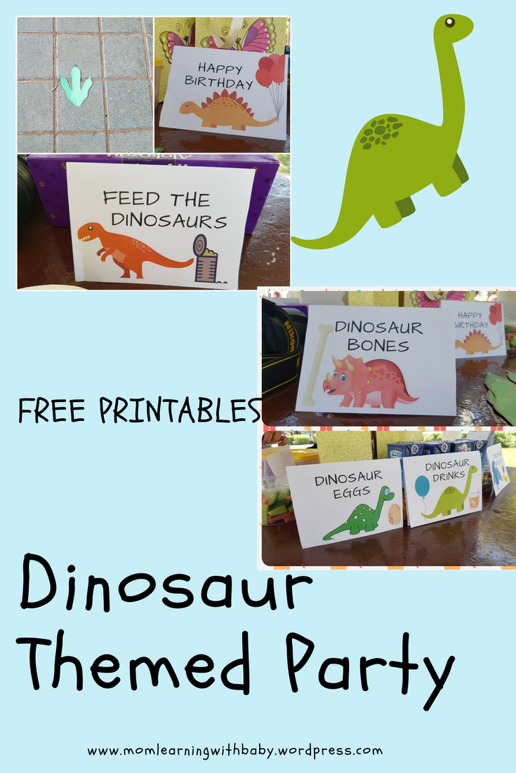 Dinosaur Themed Birthday Party – Free Printables – Mom Learning intended for Dinosaur Party Free Printables