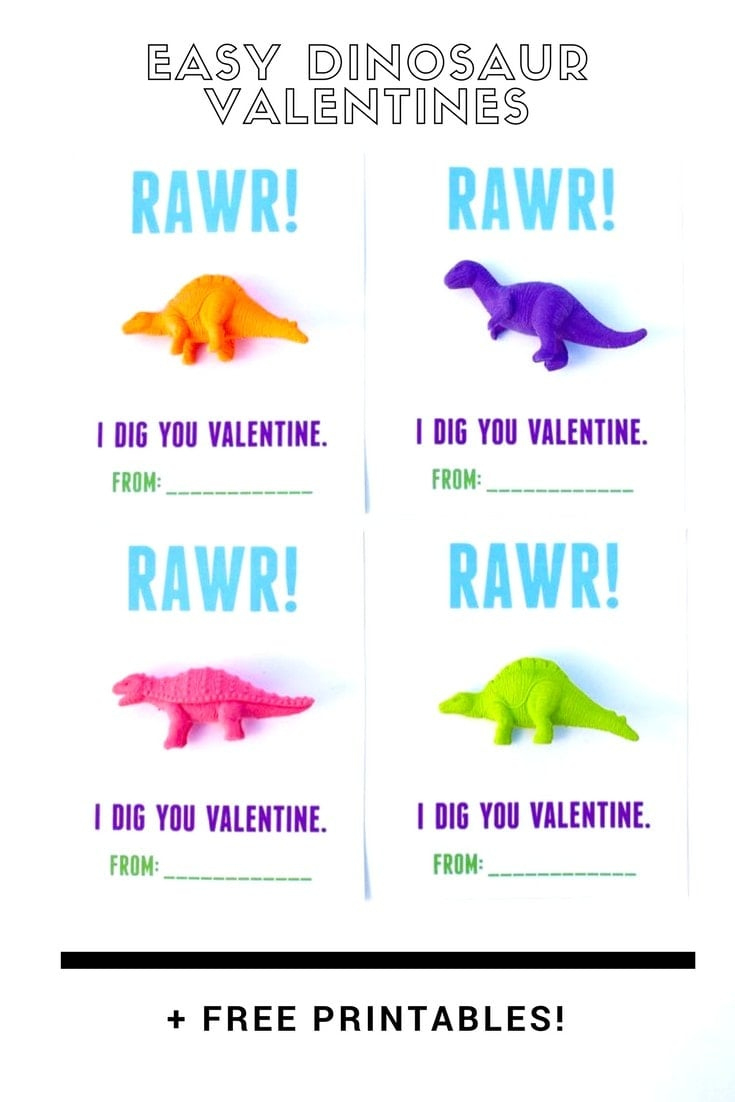 Dinosaur Valentines Printable For Kids - Make Life Lovely regarding Free Printable Dinosaur Valentine Cards