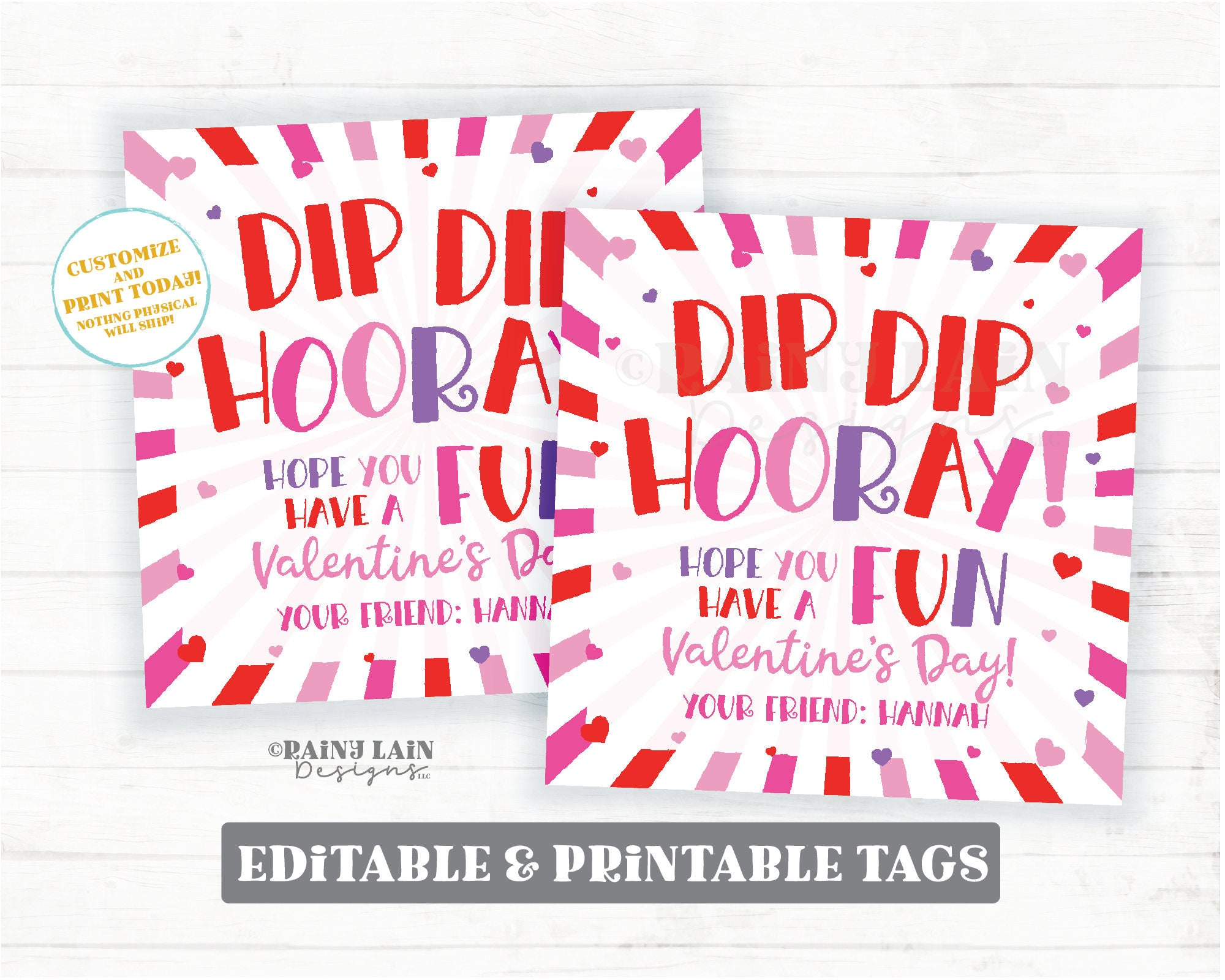 Dip Dip Hooray Have A Fun Valentinstag, Candy Fun Vorschule in Fun Dip Valentine Printable