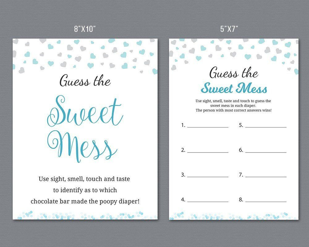 Dirty Diaper Baby Shower Game Printable Sweet Mess Baby Shower with regard to Dirty Diaper Game Free Printable